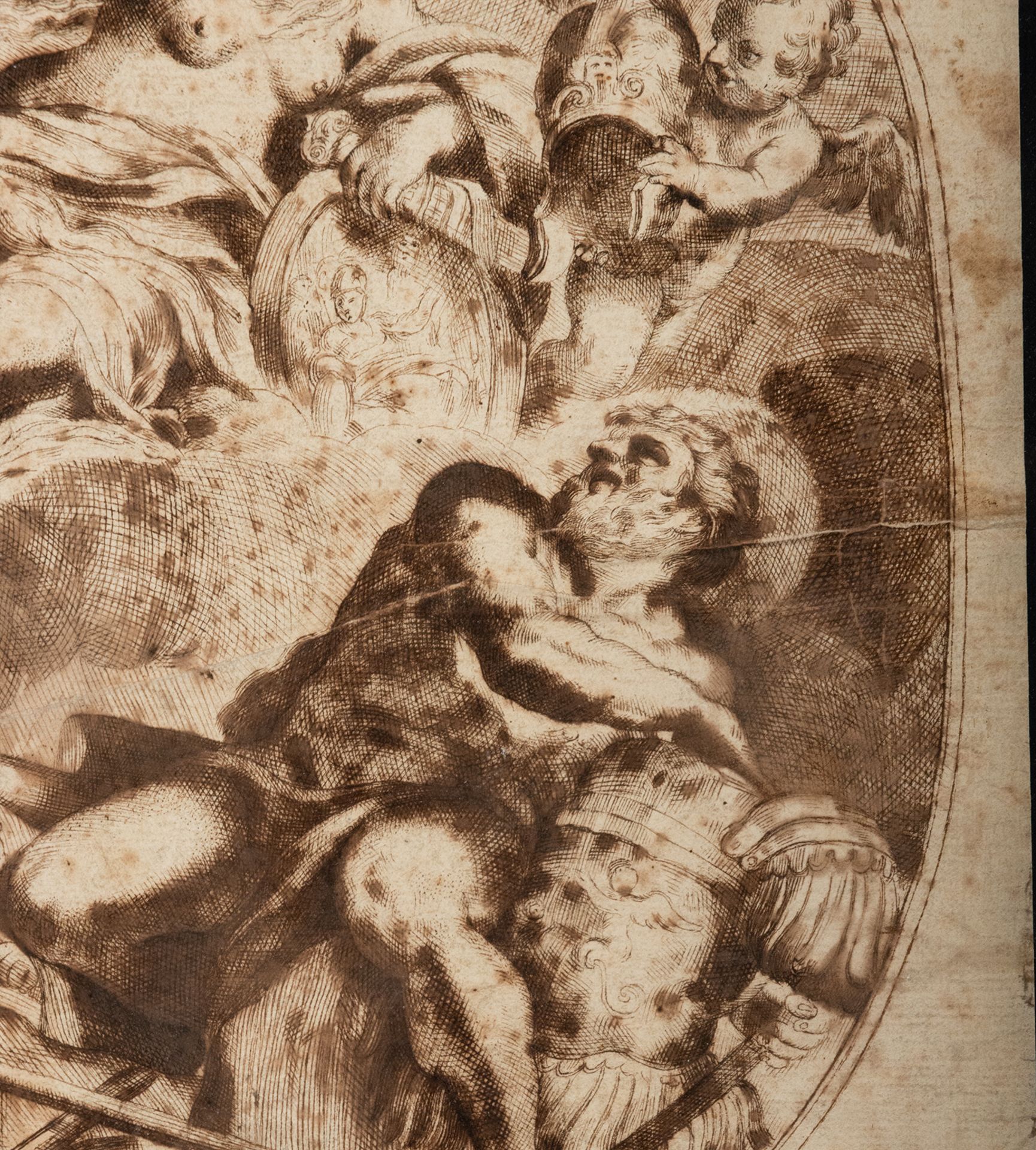 Pietro da Cortona (Cortona, November 1, 1596-Rome, May 16, 1669), Marte and Rea Silvia, signed - Image 6 of 8