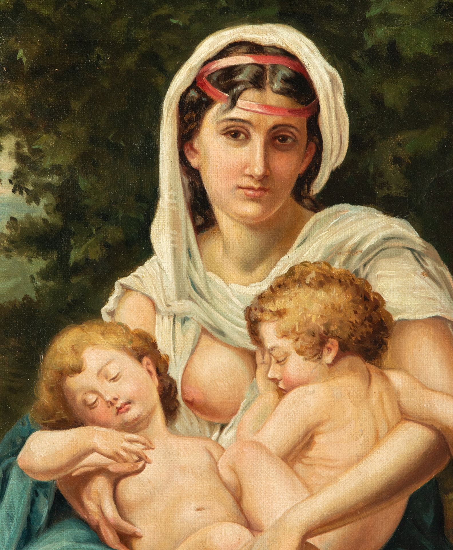 Maternity, pre-Raphaelite school of the late 19th century - Bild 3 aus 4