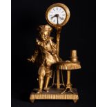 Girl's golden calamine clock, 19th century