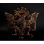 Large Gate Finial in the form of a double-headed Habsburg Eagle, 17th century