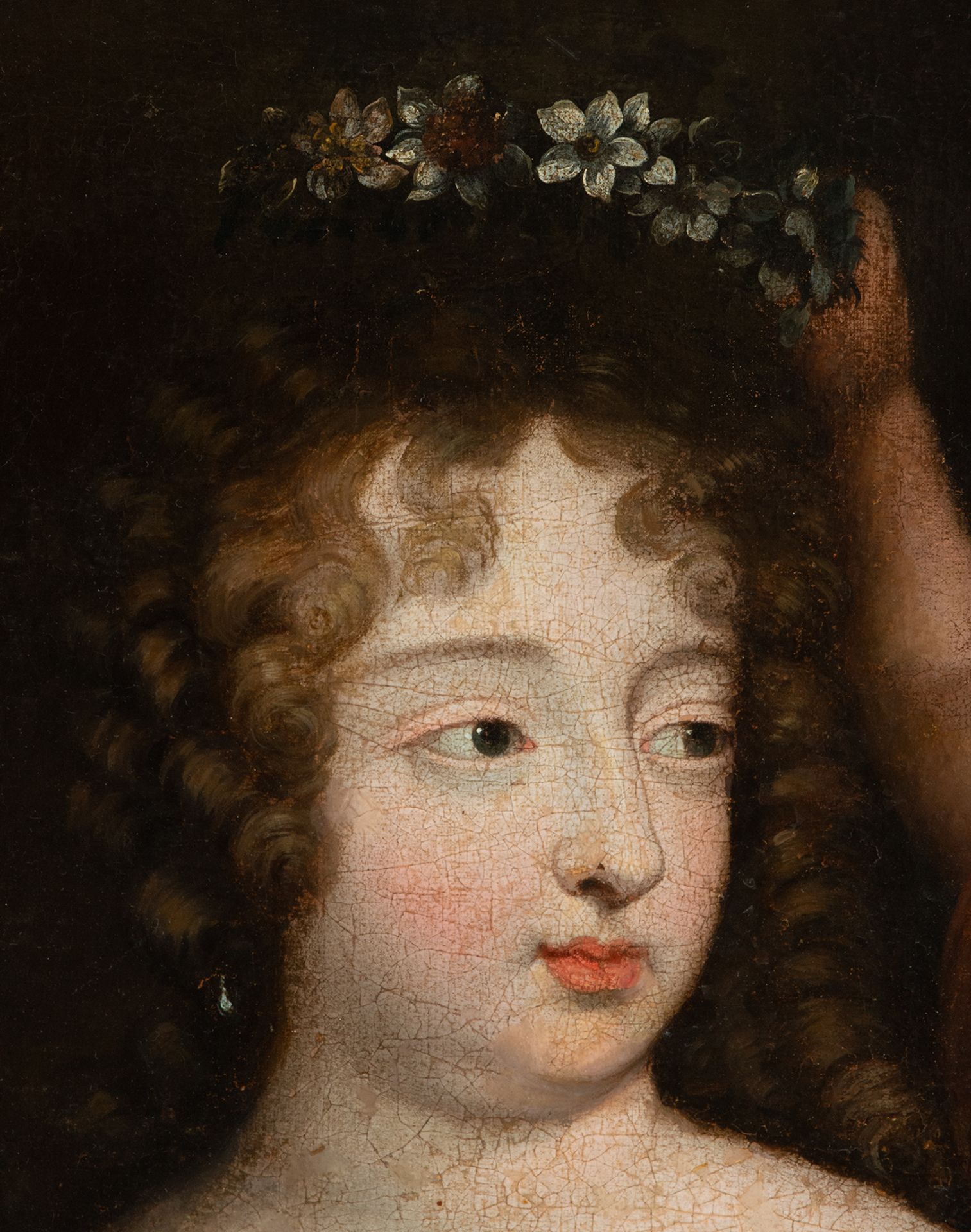 Attributed to the Workshop of Pierre Mignard, Madamme de Montespan being crowned in her Beauty by Cu - Bild 2 aus 10