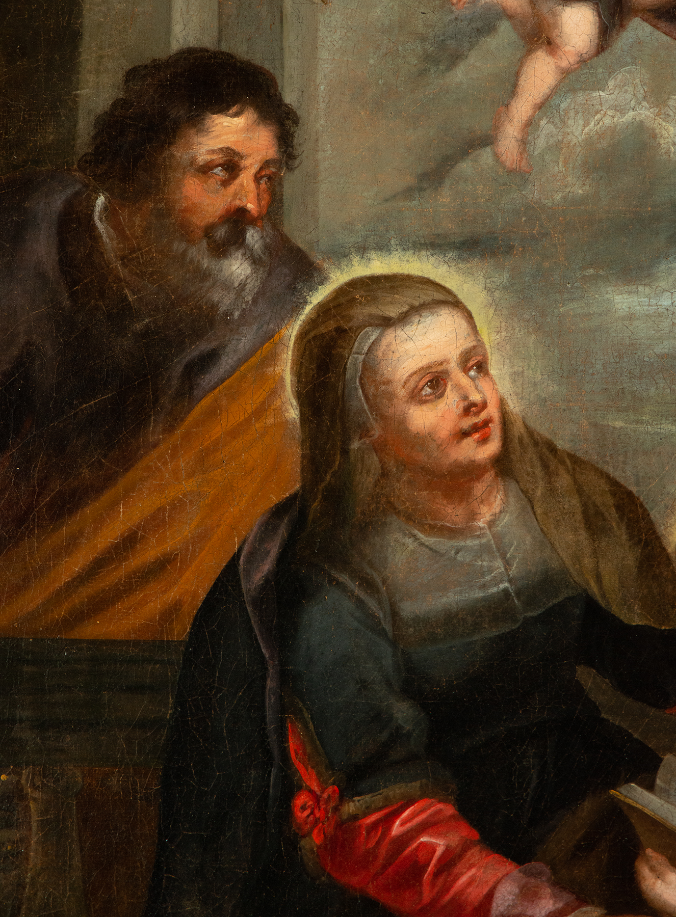 The Education of the Virgin, follower of Sir Peter Paul Rubens, 17th century Flemish school - Image 3 of 5