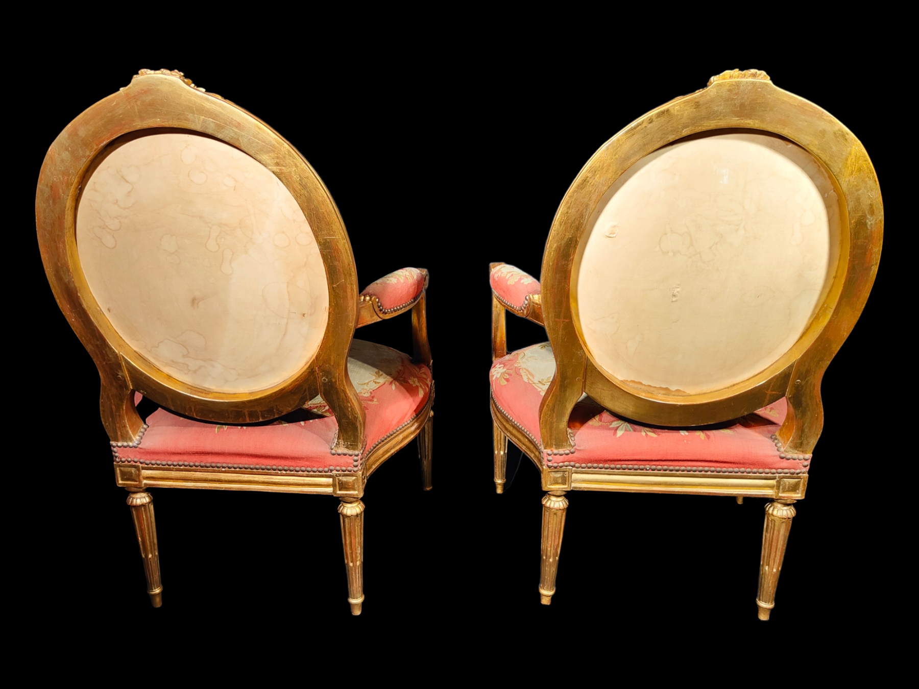 Important 18th century French chairs signed Claude Chevigny, circa 1775-80 - Image 6 of 7