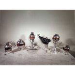 6 Argentine Colonial silver pots, 18th - 19th century