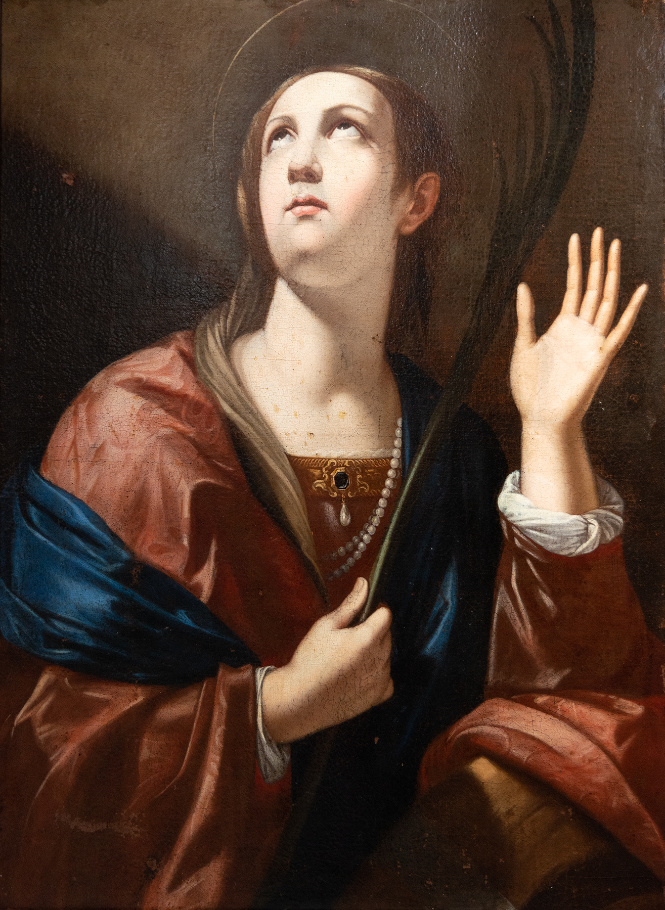 Magnificent Saint Catherine of Alexandria, Italian school of the 17th century, circle of Elisabetta  - Image 2 of 6