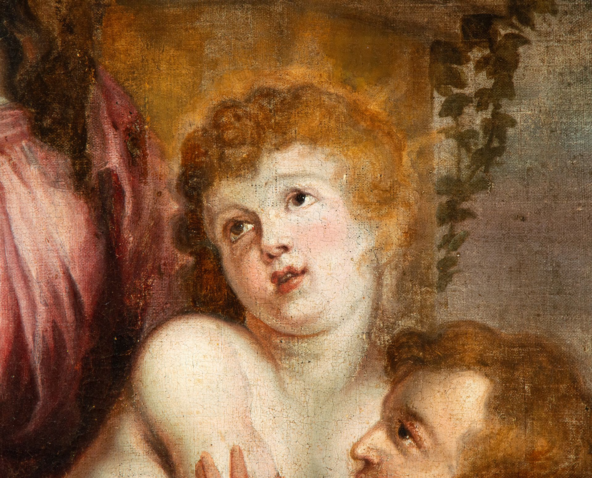 Madonna with Child and Saint John, School of Sir Peter Paul Rubens, 17th century - Image 3 of 5