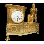 French gilt bronze table clock, 19th century