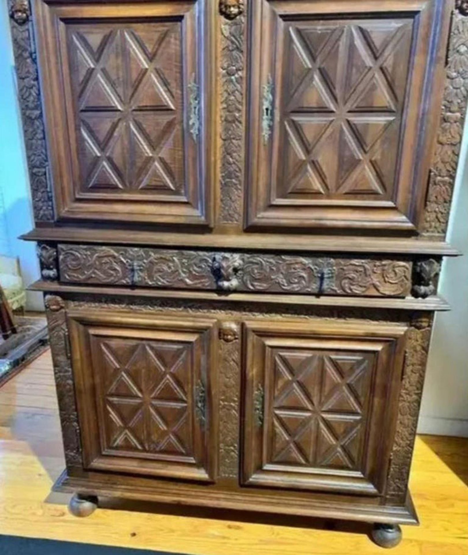 French two-section wardrobe, 18th century