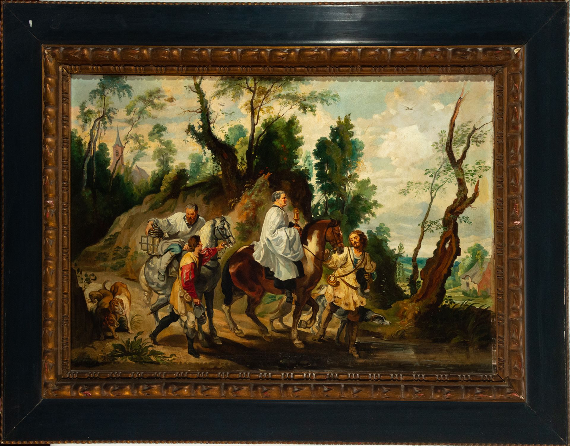 Friars on Horseback, Follower of Sir Peter Paul Rubens, 19th Century European School