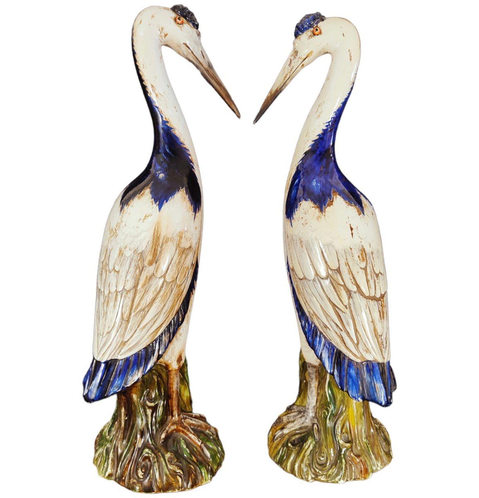 Pair of Herons in Ceramic from the 50s - Image 4 of 6