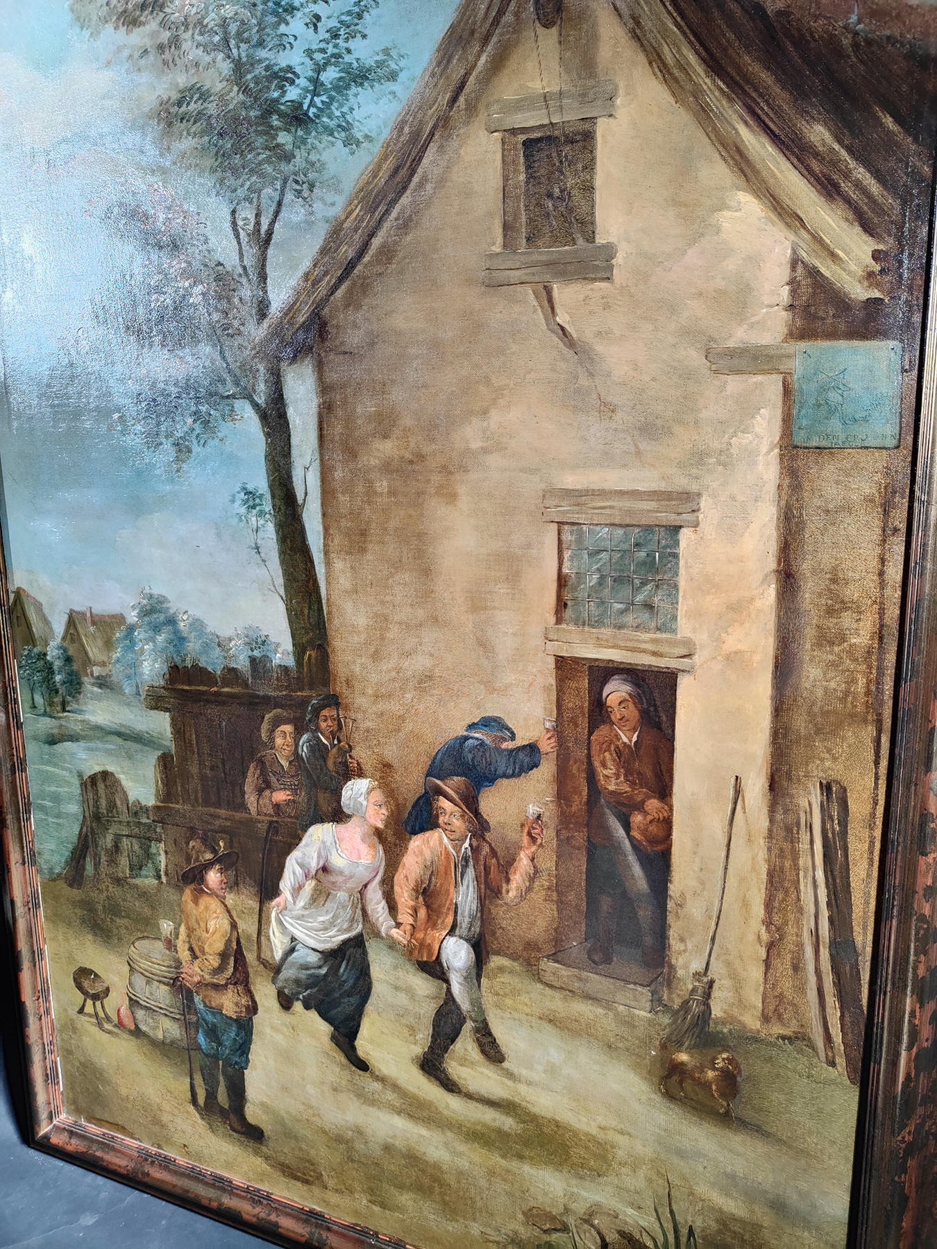 Country Scene, Large Oil On Canvas, Flemish School, 17th century - Image 5 of 7
