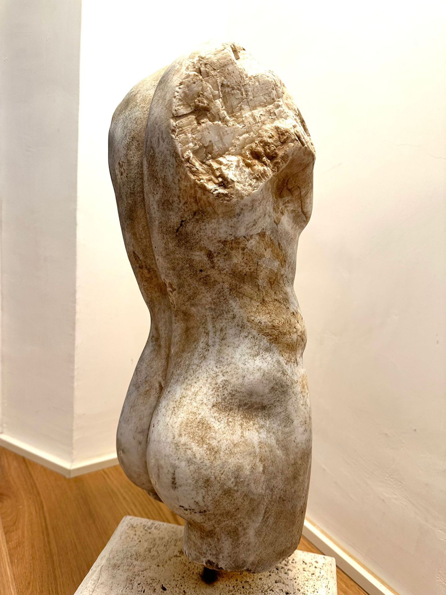 Roman torso in Carrara marble, early 20th century, Italian work - Image 2 of 4