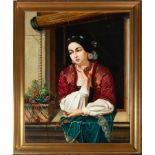 Girl at the Window, 19th century Spanish school