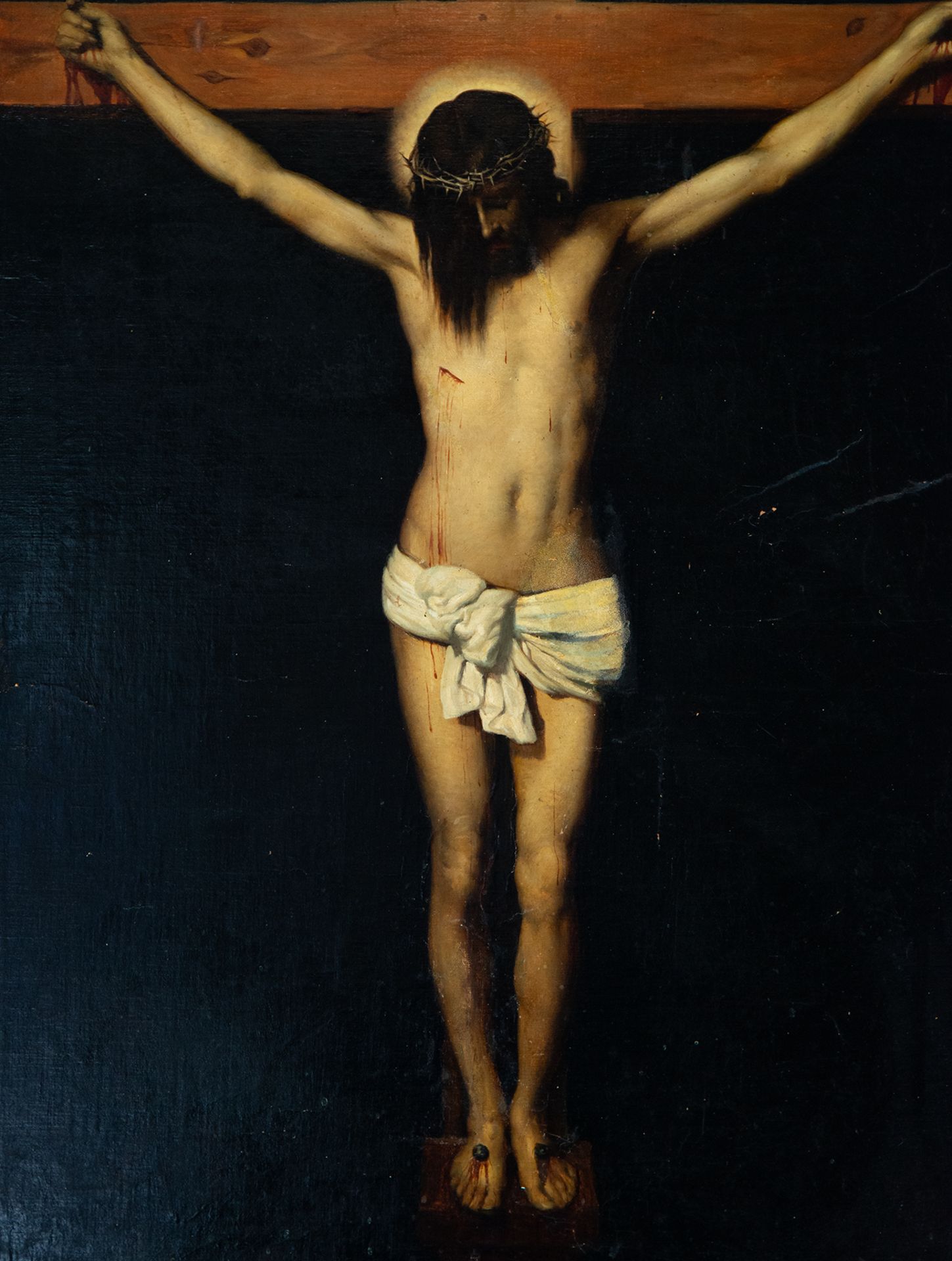 Christ on the Cross, according to the original by Velázquez preserved in the Prado, 19th century - Image 2 of 8