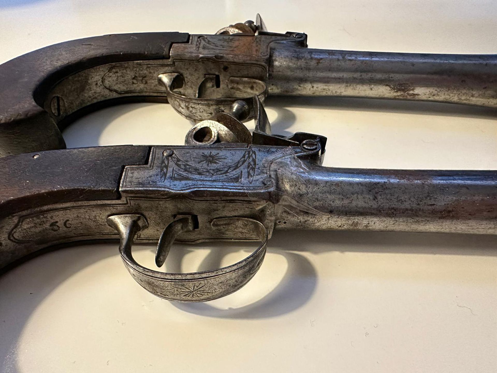 Pair of European Traveling Pistols, from the first half of the 19th century - Bild 3 aus 4