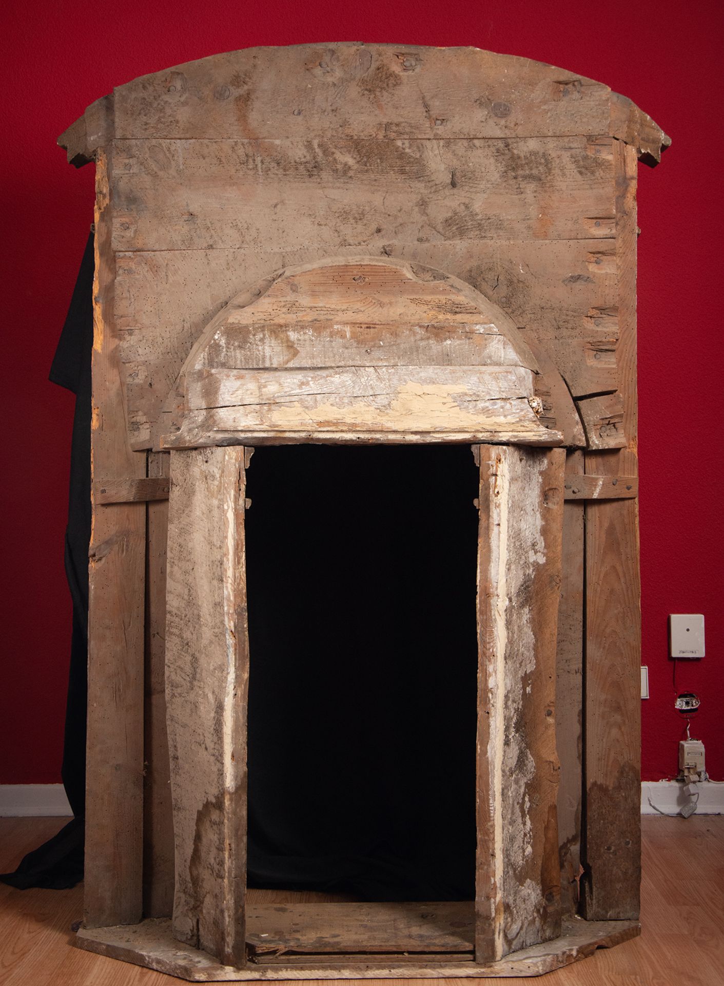 Baroque niche in gilded wood, 17th century - Image 2 of 3