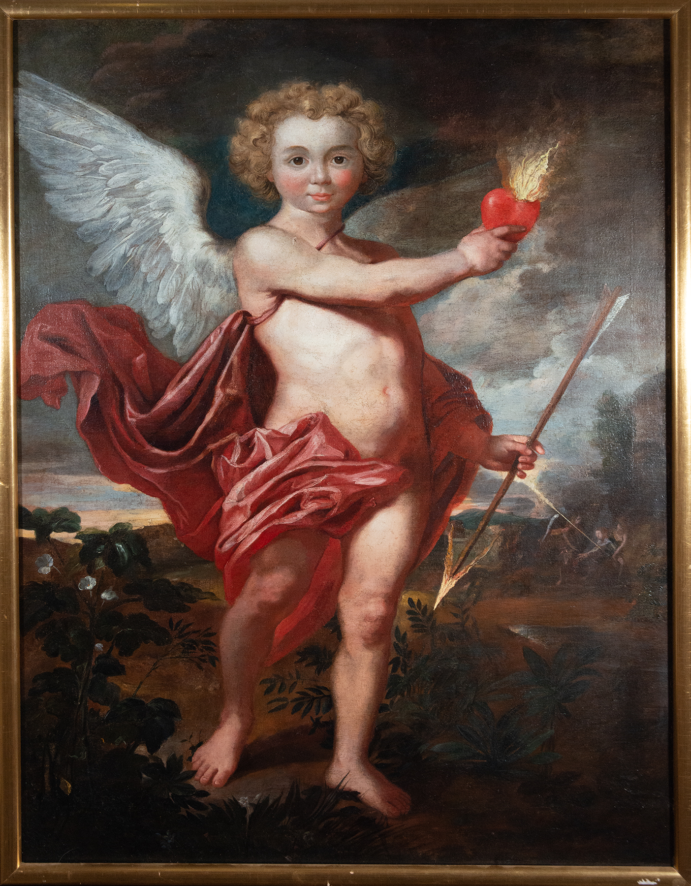 Triumphant Cupid or "The Triumph of Love", Flemish school of the 17th century