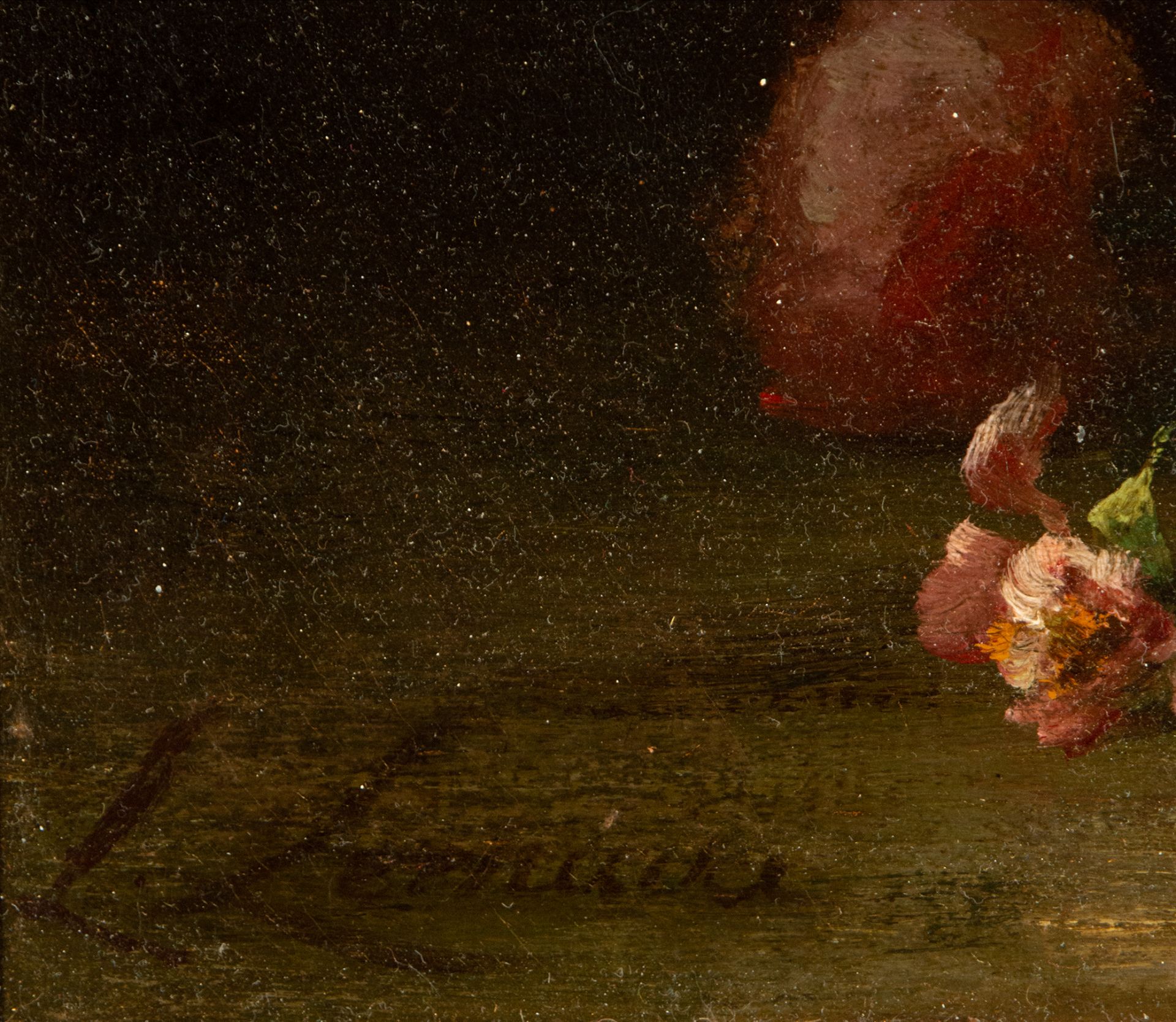 Still Life of Flowers, French school, 19th century, signed lower left corner - Image 4 of 5