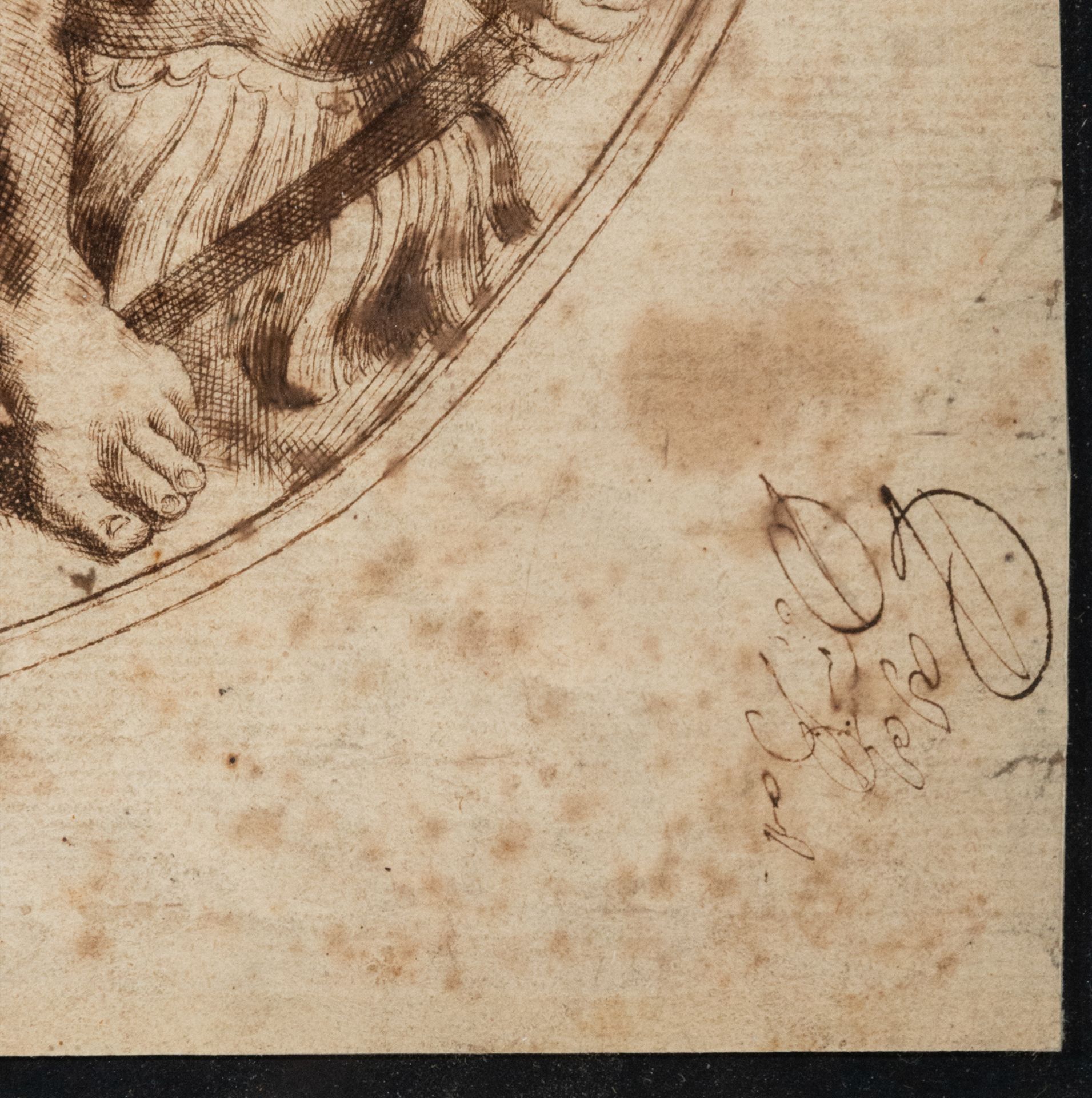 Pietro da Cortona (Cortona, November 1, 1596-Rome, May 16, 1669), Marte and Rea Silvia, signed - Image 7 of 8