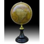 Large 50 cm diameter globe by Emile Bertaux, 19th century