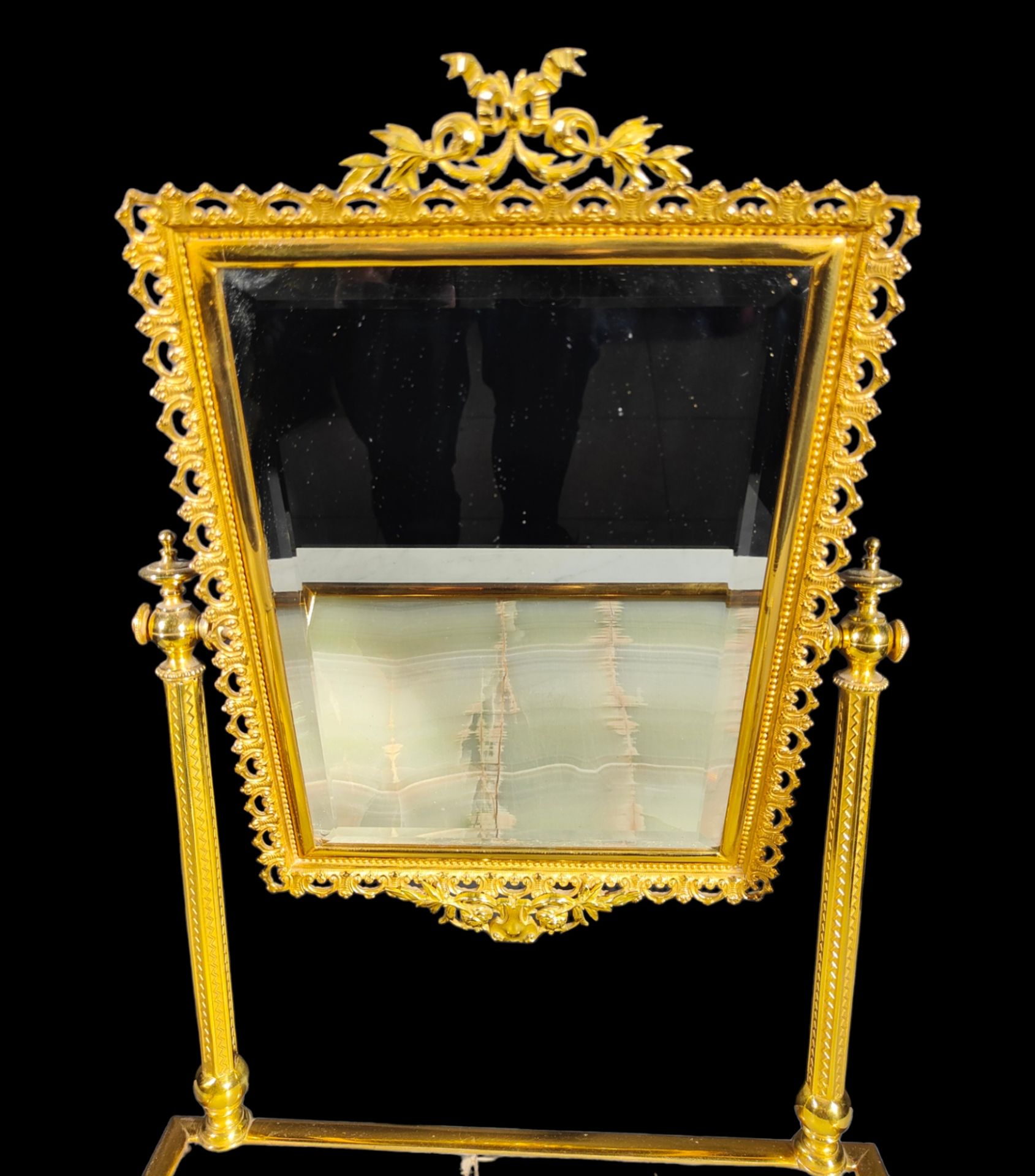 French gilt bronze and onyx dressing table, 19th century - Image 4 of 4