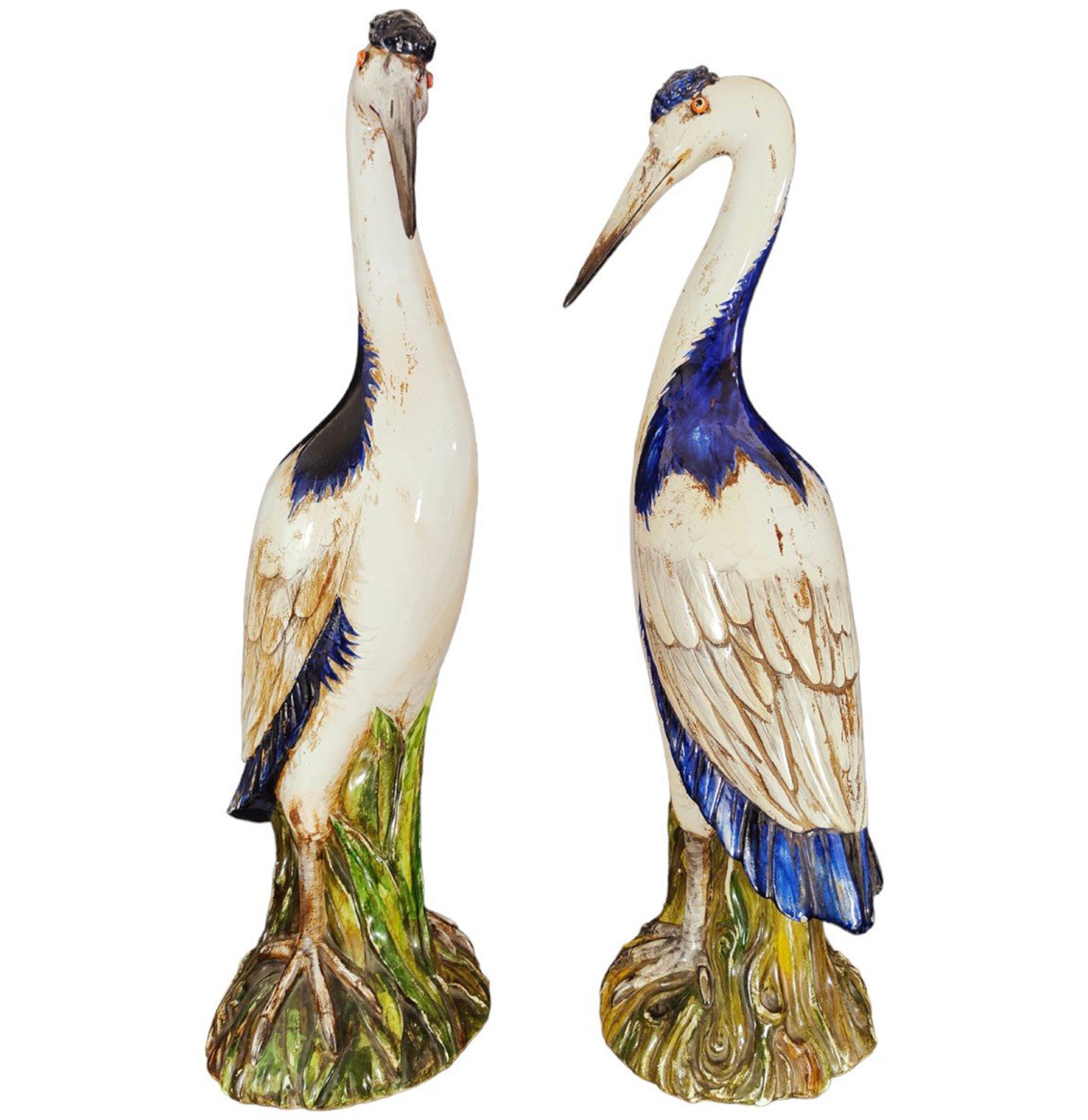 Pair of Herons in Ceramic from the 50s - Image 5 of 6