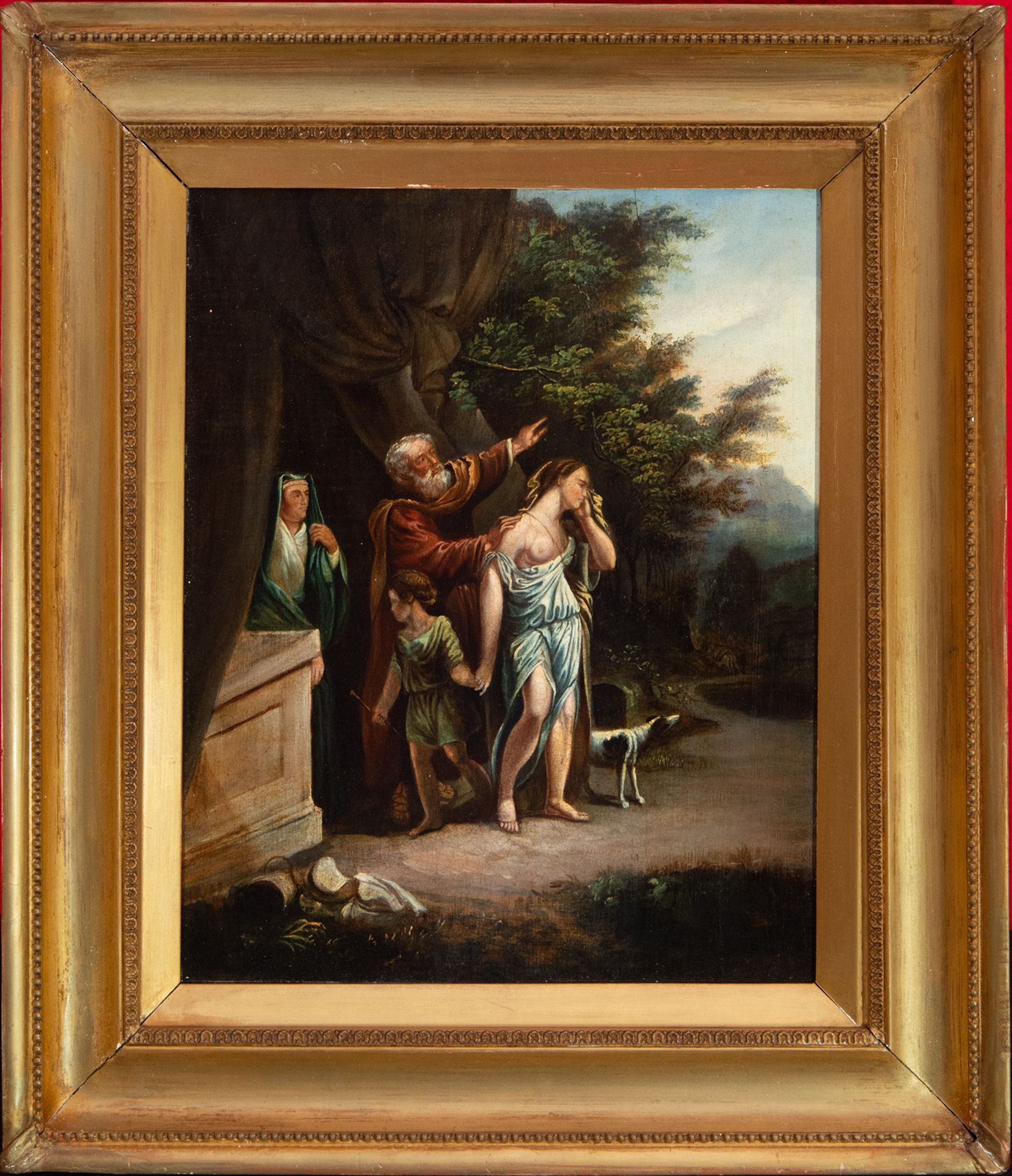 The Repudiation of Abraham, Flemish school from the first half of the 18th century