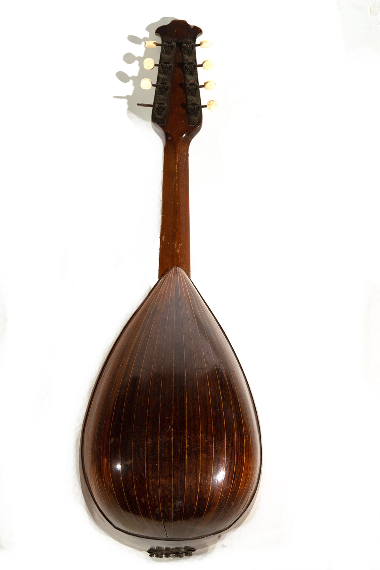 Mandolin in fruit and rosewood marquetry, 19th - 20th century - Image 2 of 2