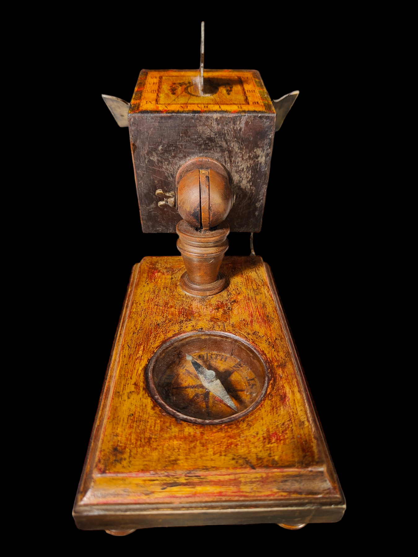 Portable cube sundial David Beringer Ca. 1780–1821, 18th - 19th century - Image 3 of 6