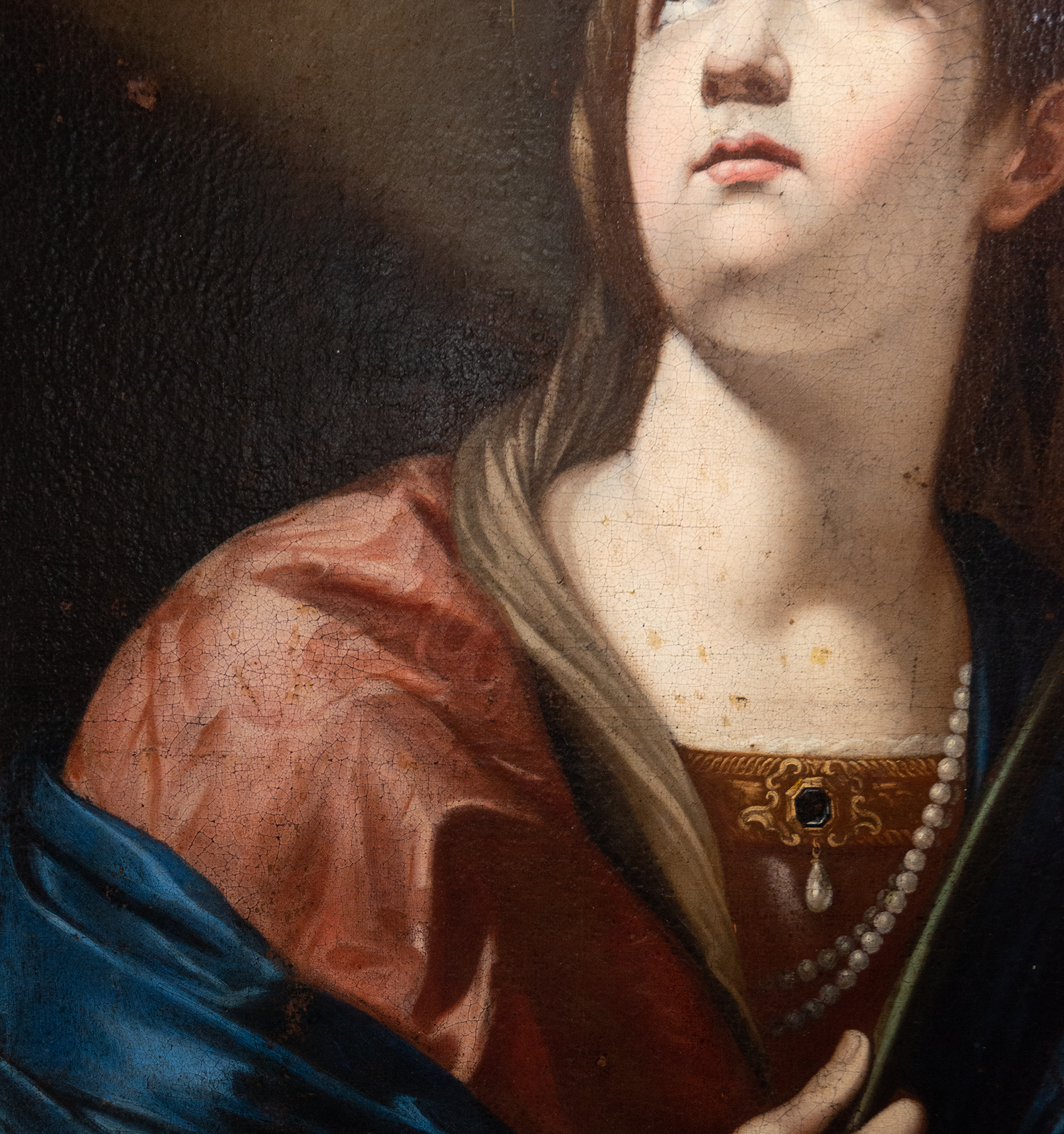 Magnificent Saint Catherine of Alexandria, Italian school of the 17th century, circle of Elisabetta  - Image 5 of 6