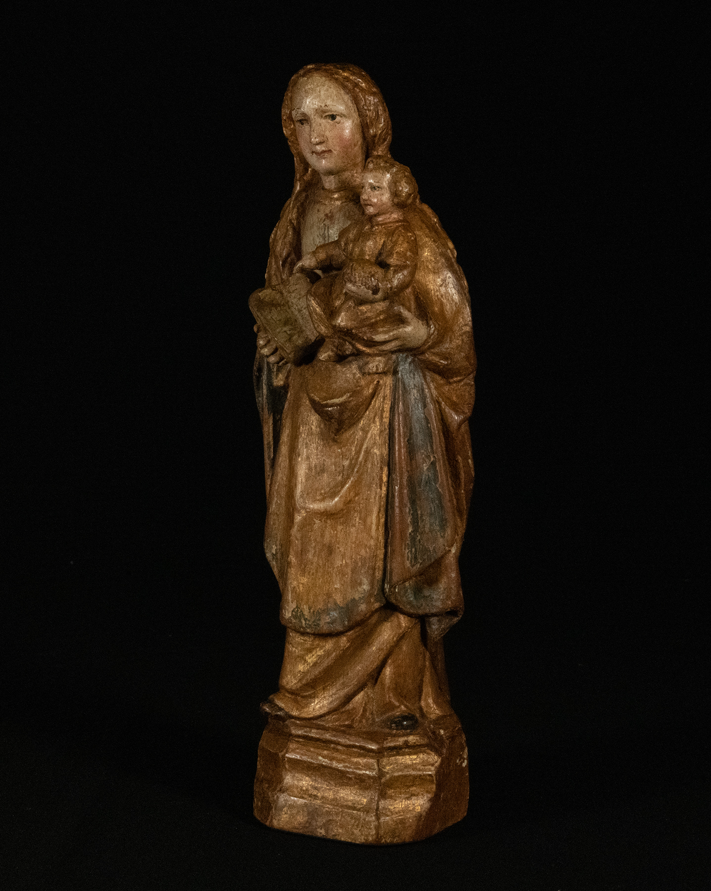 Precious Madonna with Child in Mechelen carving, second half of the 15th century - Image 3 of 4