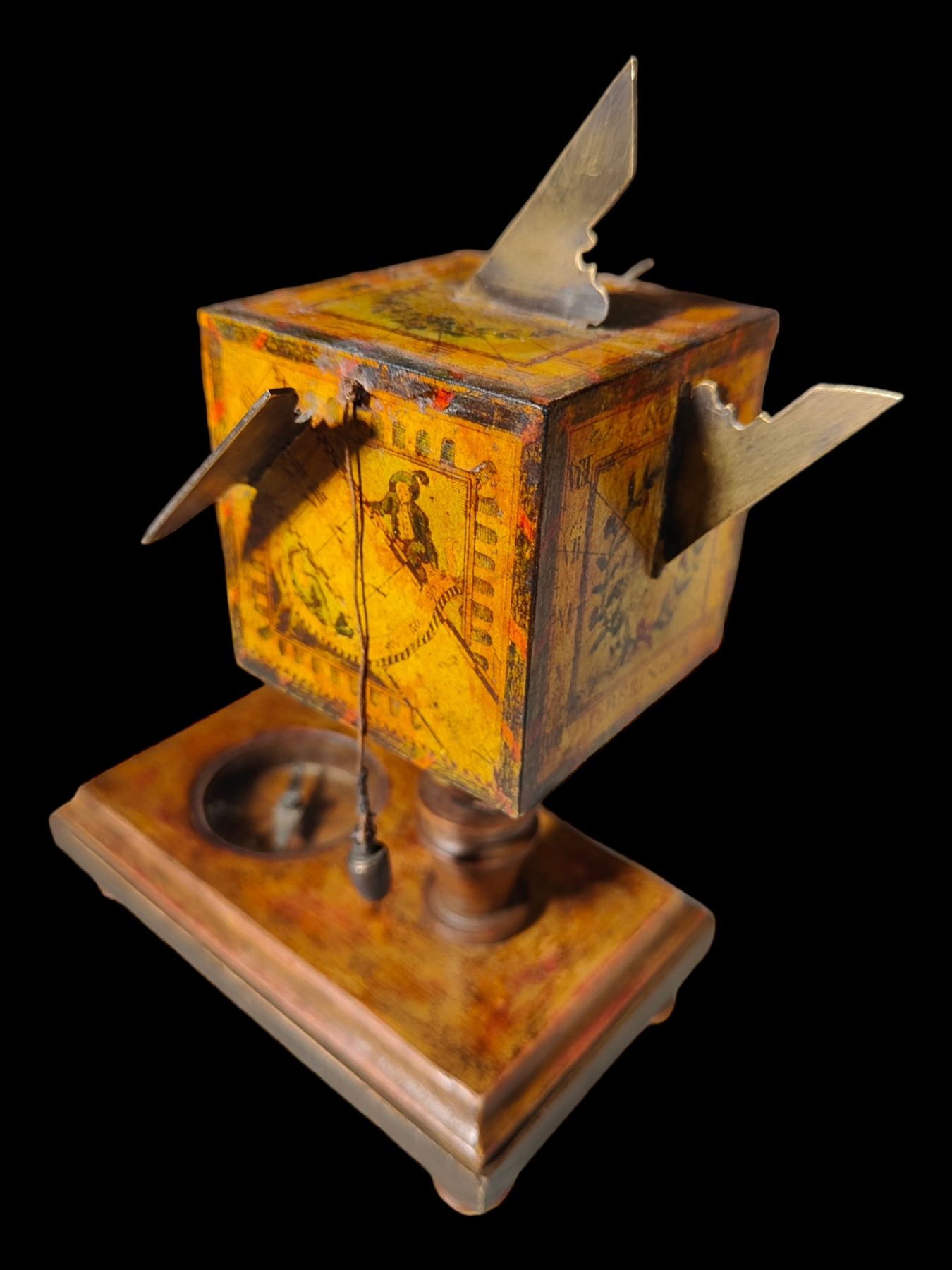 Portable cube sundial David Beringer Ca. 1780–1821, 18th - 19th century - Image 6 of 6