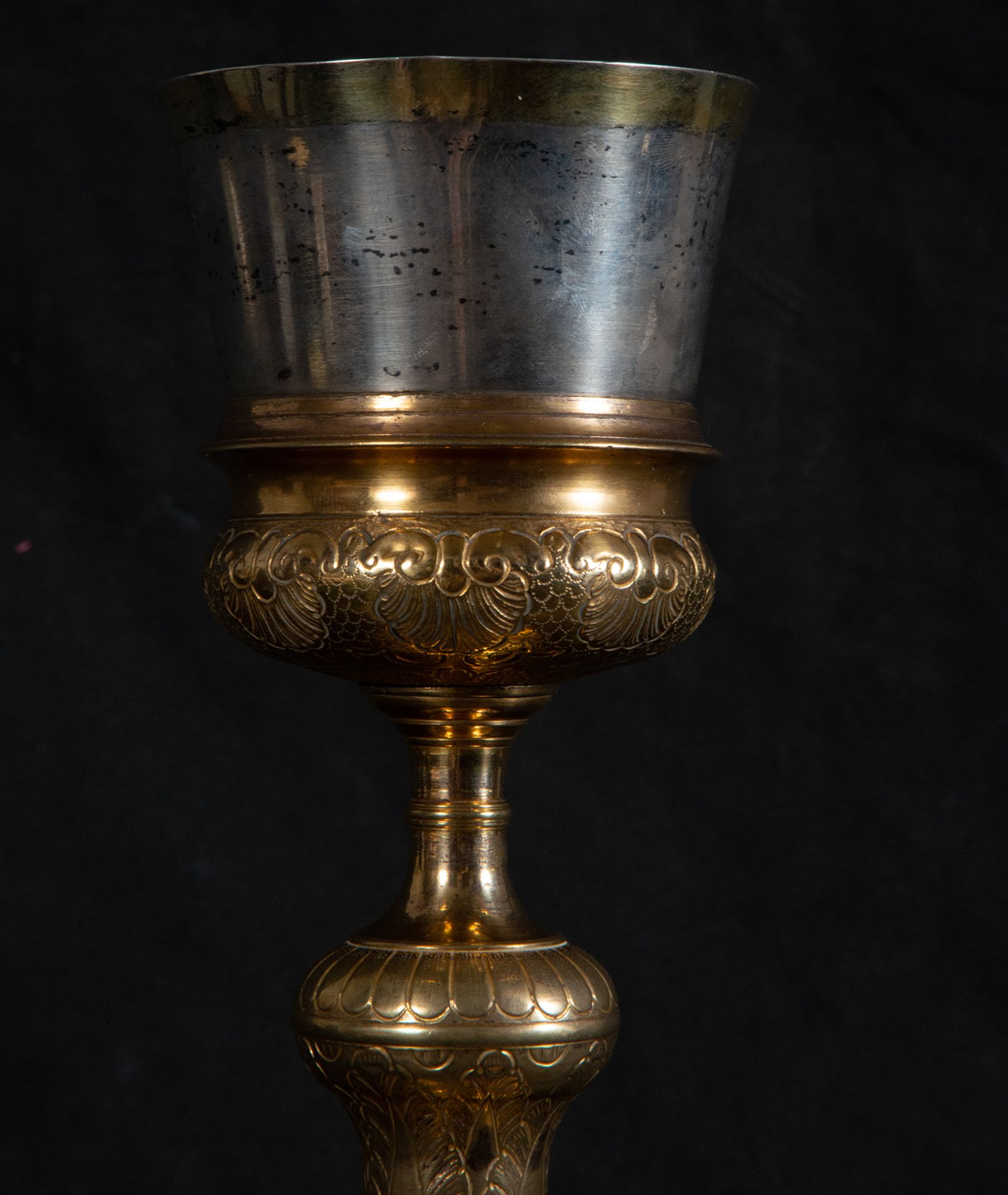 Chalice in silver gilt, 17th century - Image 2 of 6