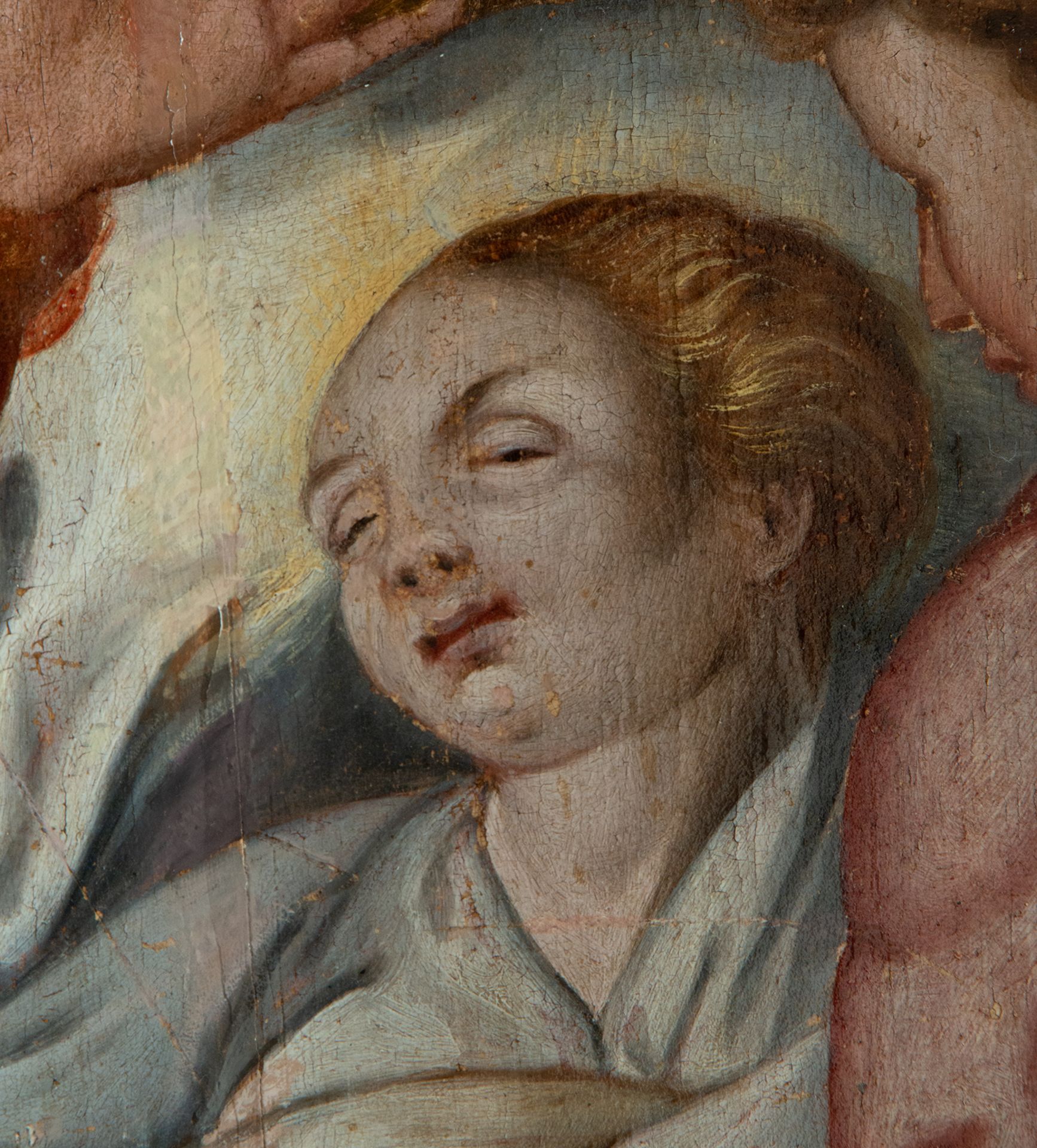 The Death of Mary, oil on panel, 16th century Italian Mannerist school - Image 7 of 8