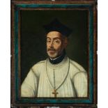 Important Portrait of Monsignor, Spanish school from the end of the 16th century - beginning of the