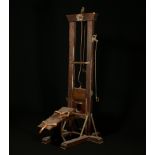 Large Scale Guillotine in Mahogany wood from the beginning of the 20th century