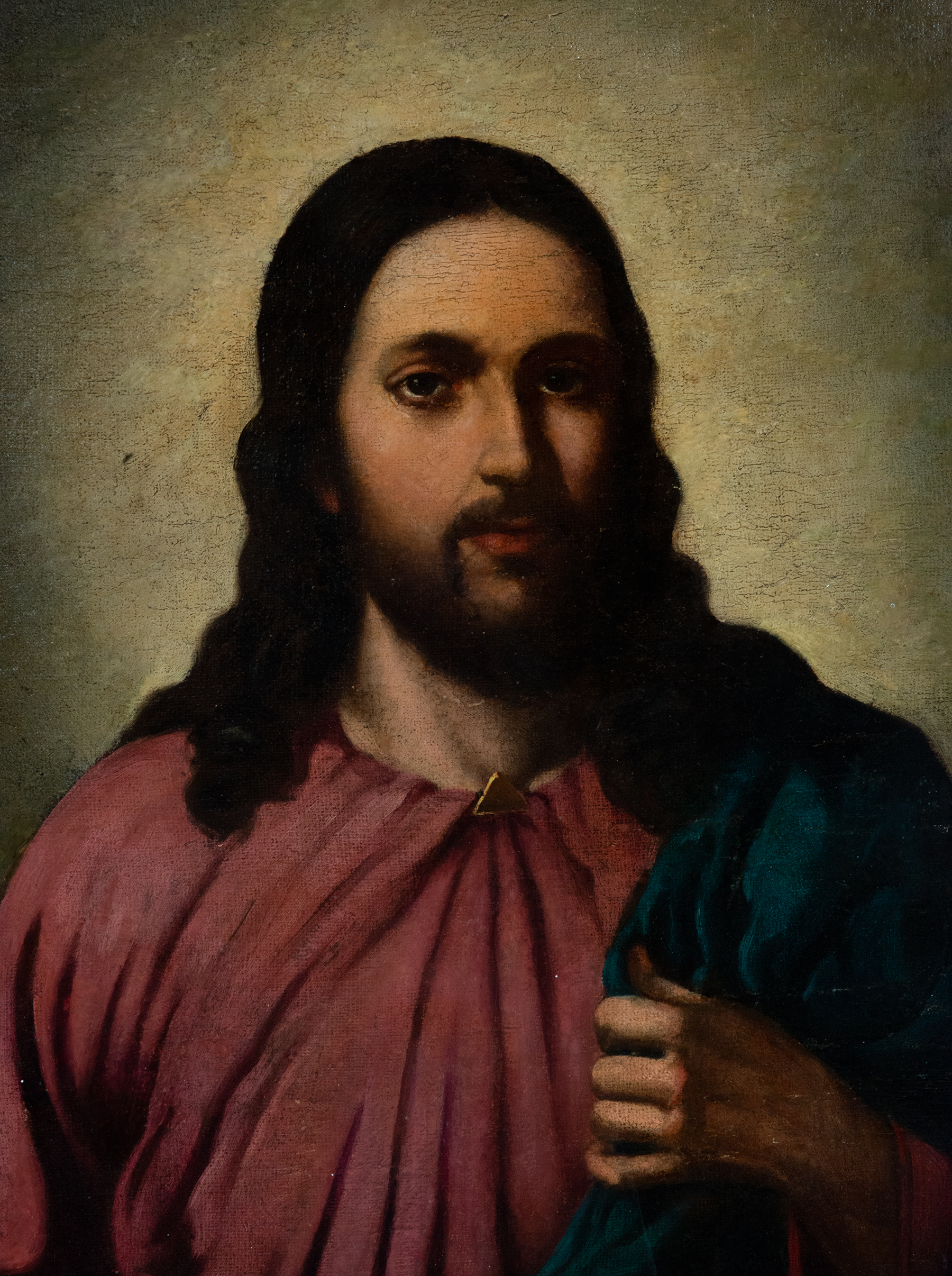 Important Christ Salvator Mundi, 17th century Neapolitan school - Image 2 of 2