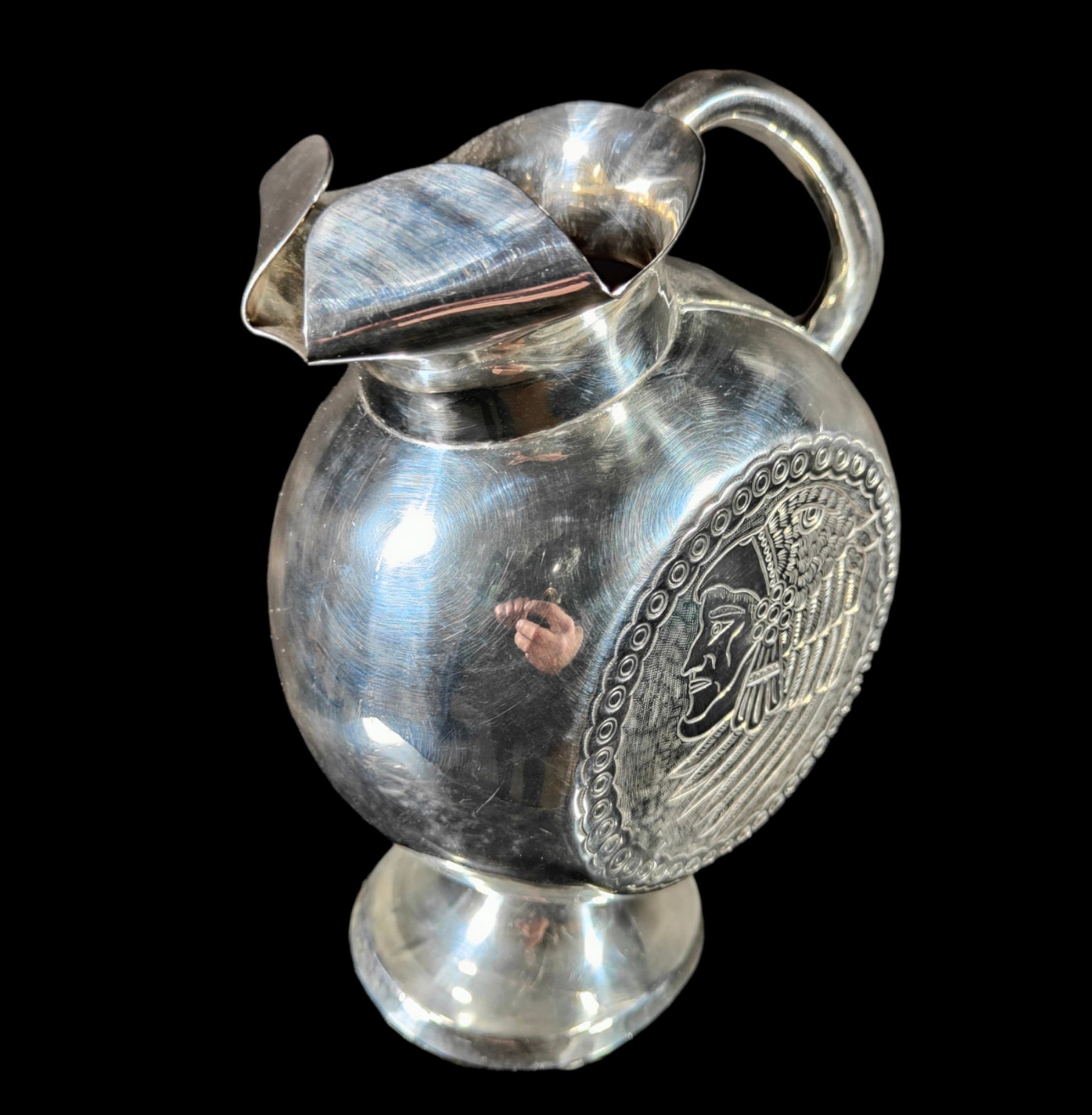 Large Mexican Sterling Silver Jug, 1950s - Bild 3 aus 4