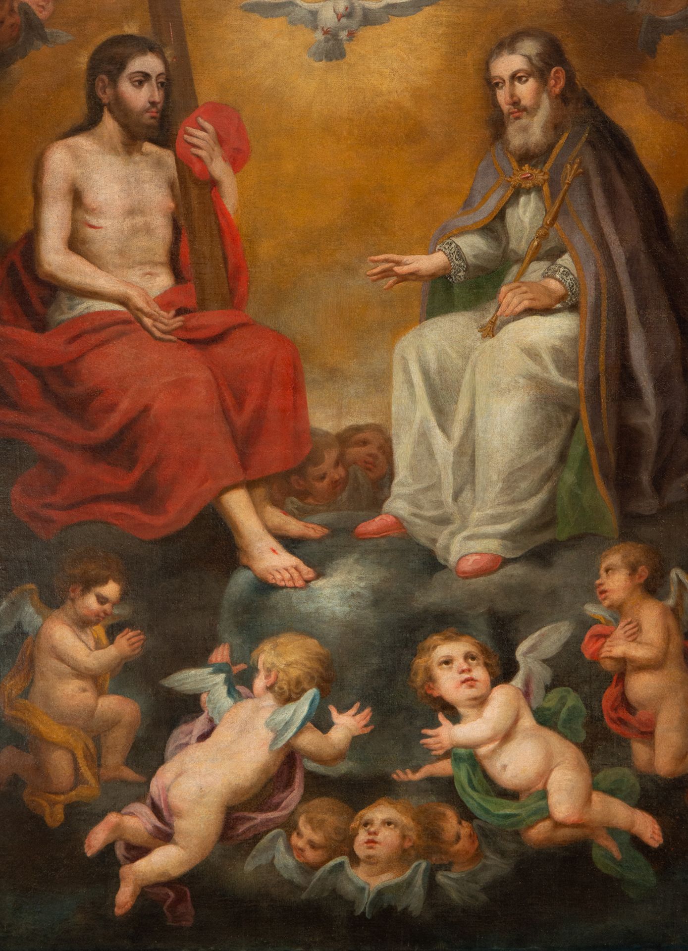The Holy Trinity, manner of Francisco Antolínez (Seville, c. 1645-c. 1700), Spanish school of the 17 - Bild 2 aus 9
