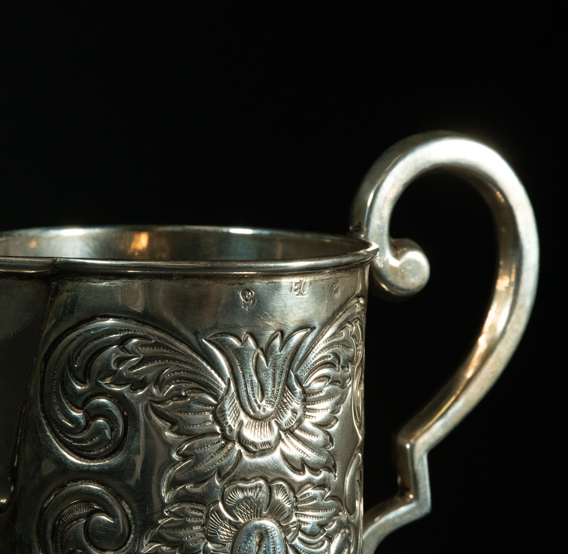 Spanish solid silver jug from the 18th century - Image 3 of 4