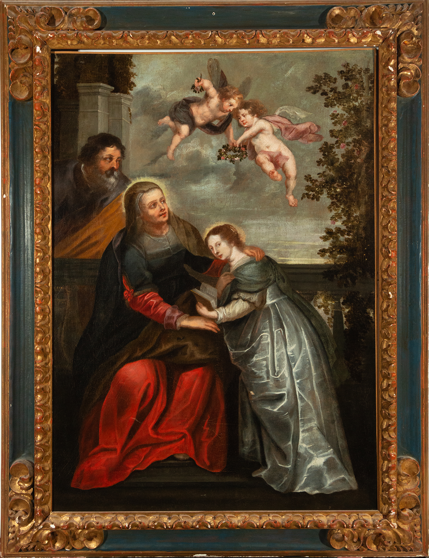 The Education of the Virgin, follower of Sir Peter Paul Rubens, 17th century Flemish school