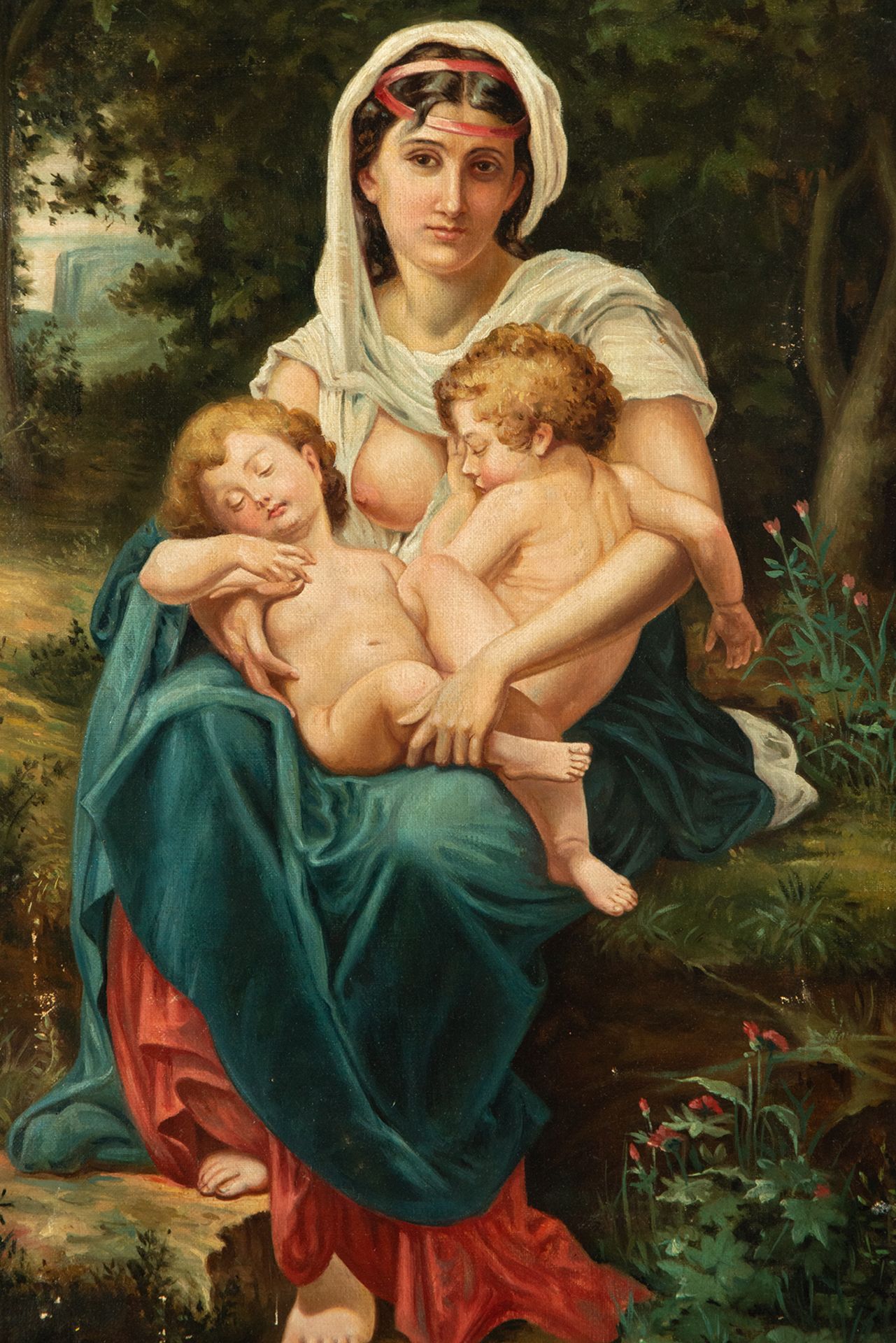 Maternity, pre-Raphaelite school of the late 19th century - Bild 2 aus 4