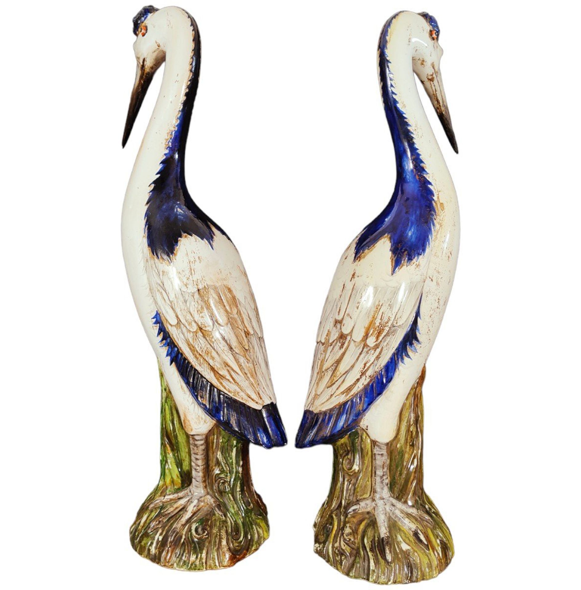 Pair of Herons in Ceramic from the 50s - Image 3 of 6