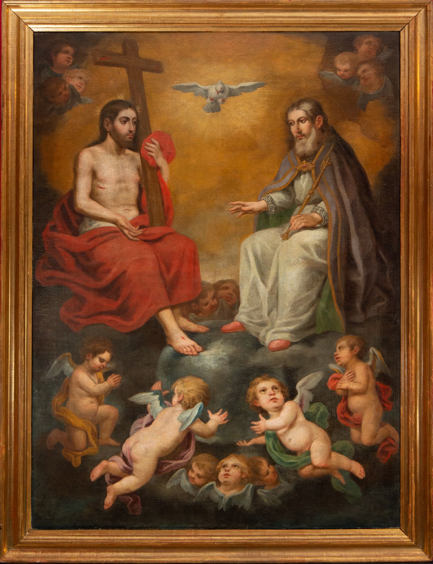 The Holy Trinity, manner of Francisco Antolínez (Seville, c. 1645-c. 1700), Spanish school of the 17