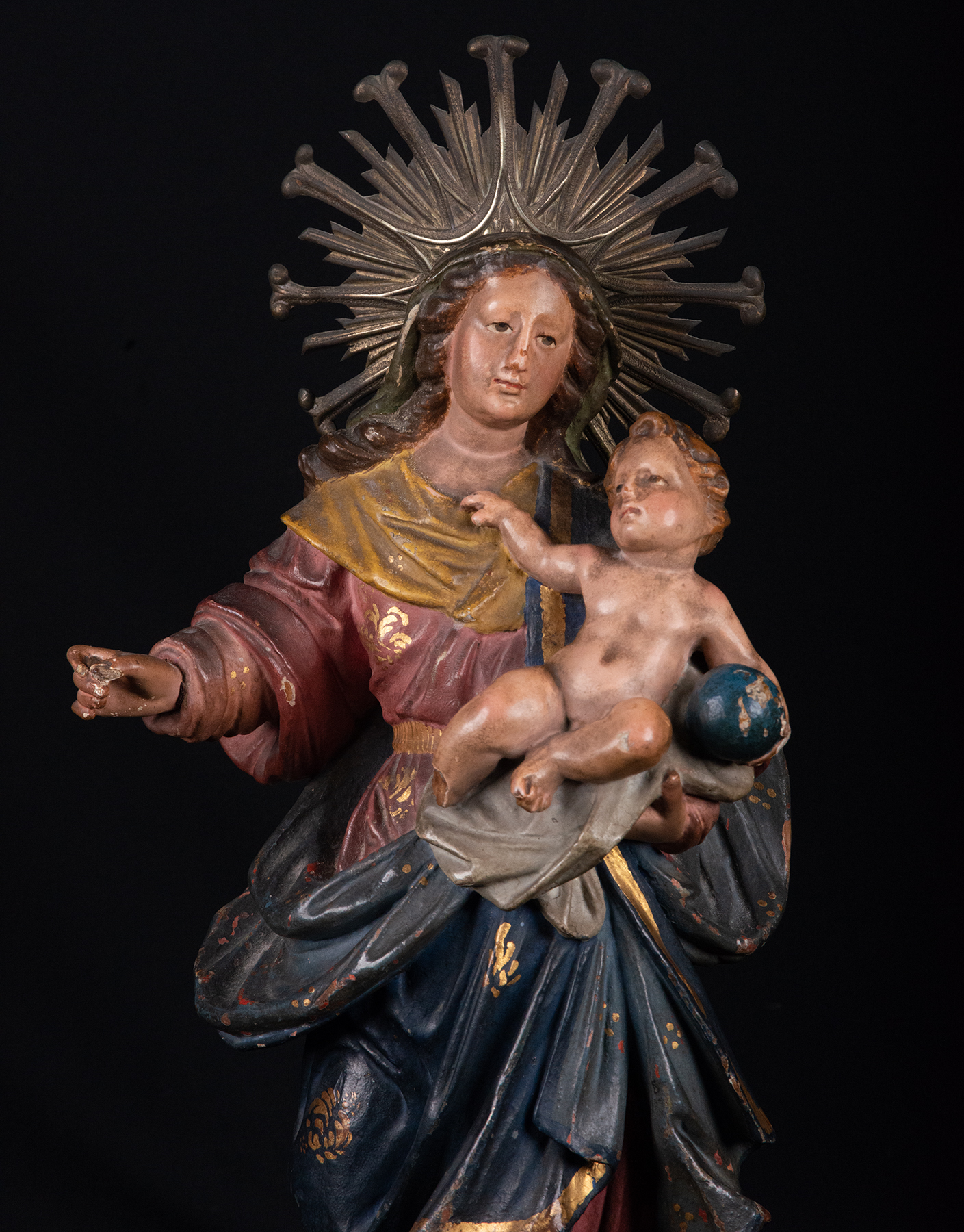 Madonna with Child, 18th century Catalan school - Image 2 of 4