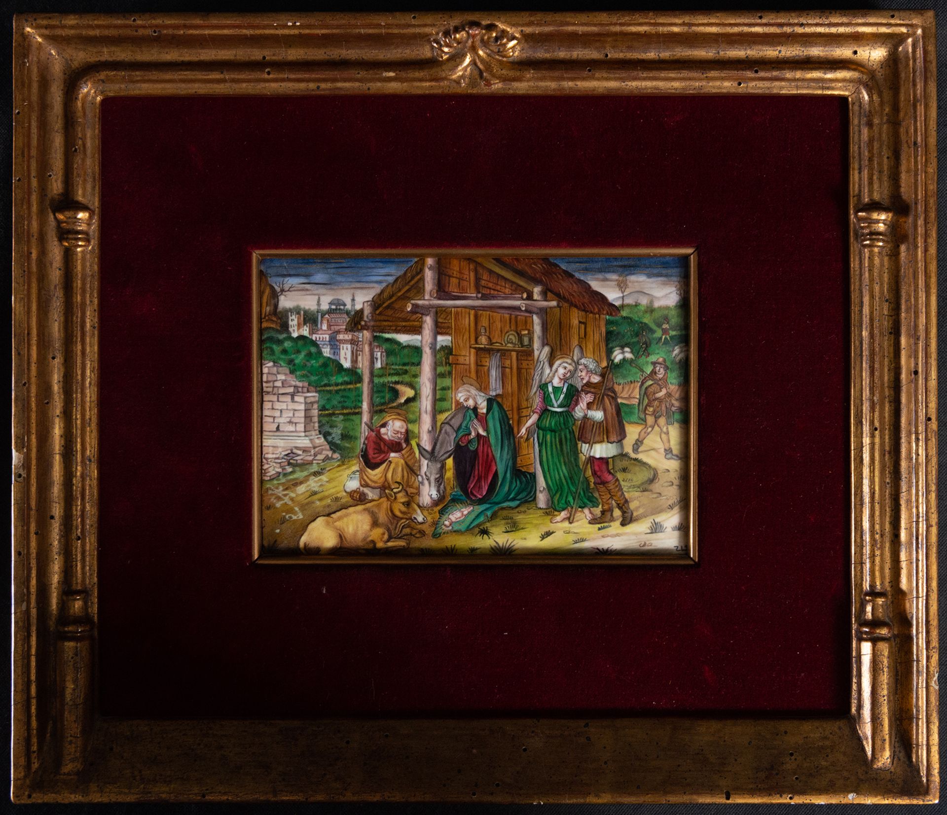 Following Limoges Gothic Models, late 19th century, Adoration of the Shepherds