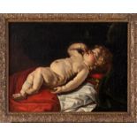 Luigi Miradori, Italy, around 1600 - around 1657 "Infant Jesus Asleep" 17th century