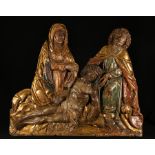 Important Gothic Group depicting the Descent of Christ, South Germany