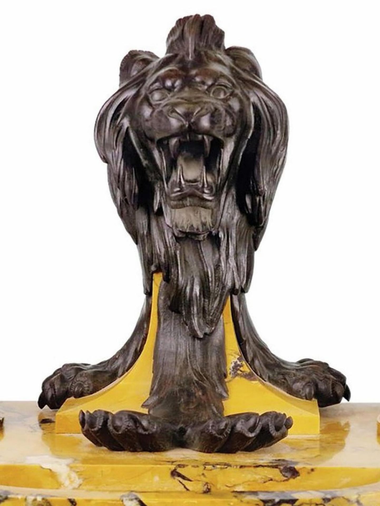 Important Napoleon III lion inkwell, 19th century - Image 3 of 4