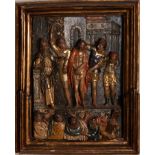 Important relief of The Arrest of Christ, Late Gothic school from the second half of the 15th centur